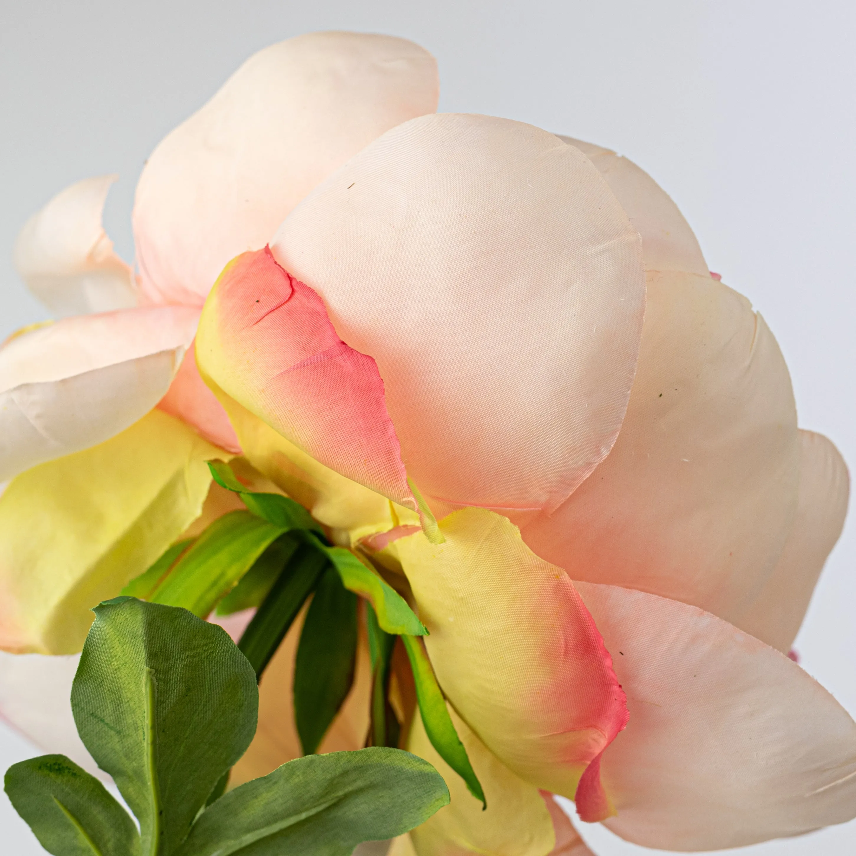 27" Artificial Peony Flower Stem: Peach