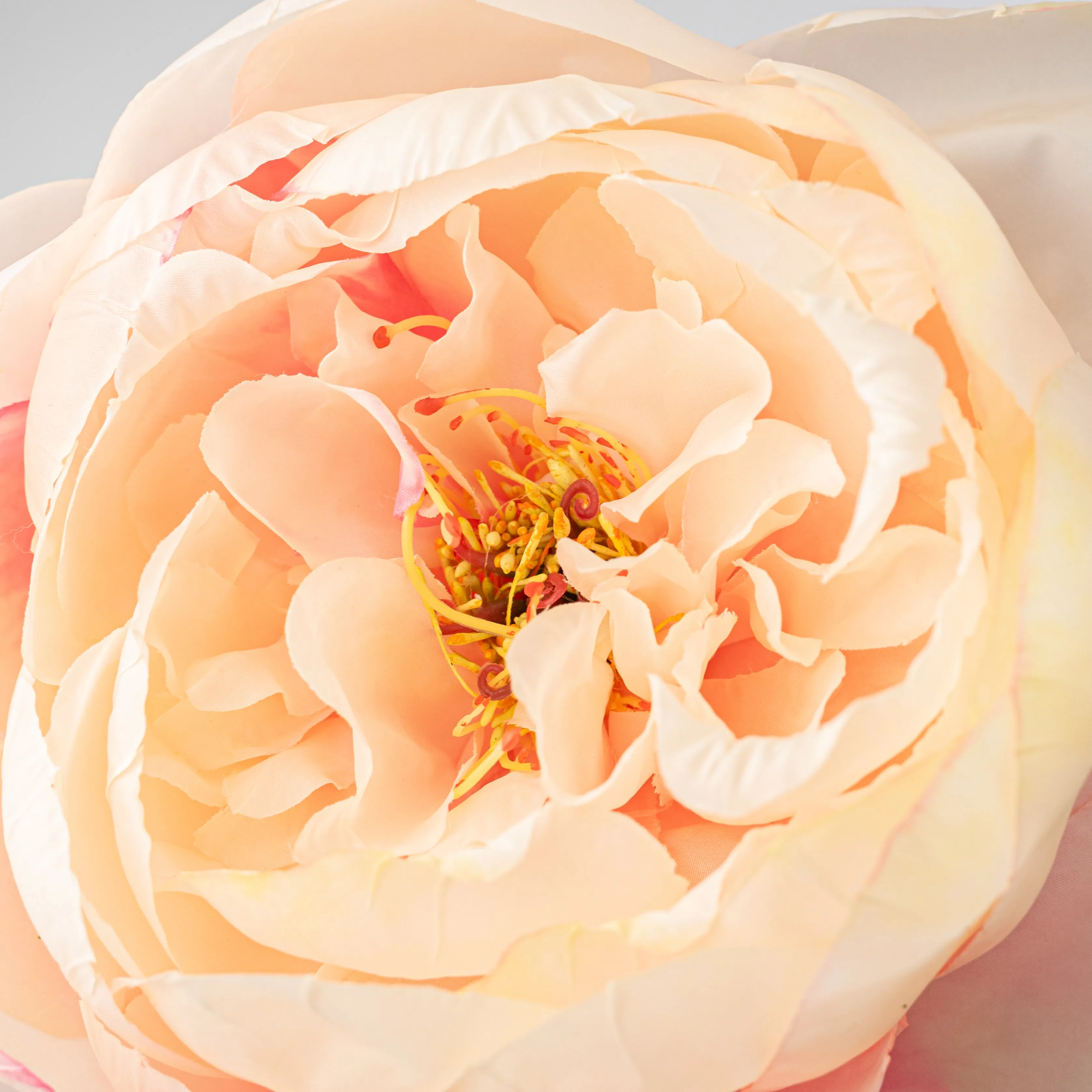 27" Artificial Peony Flower Stem: Peach