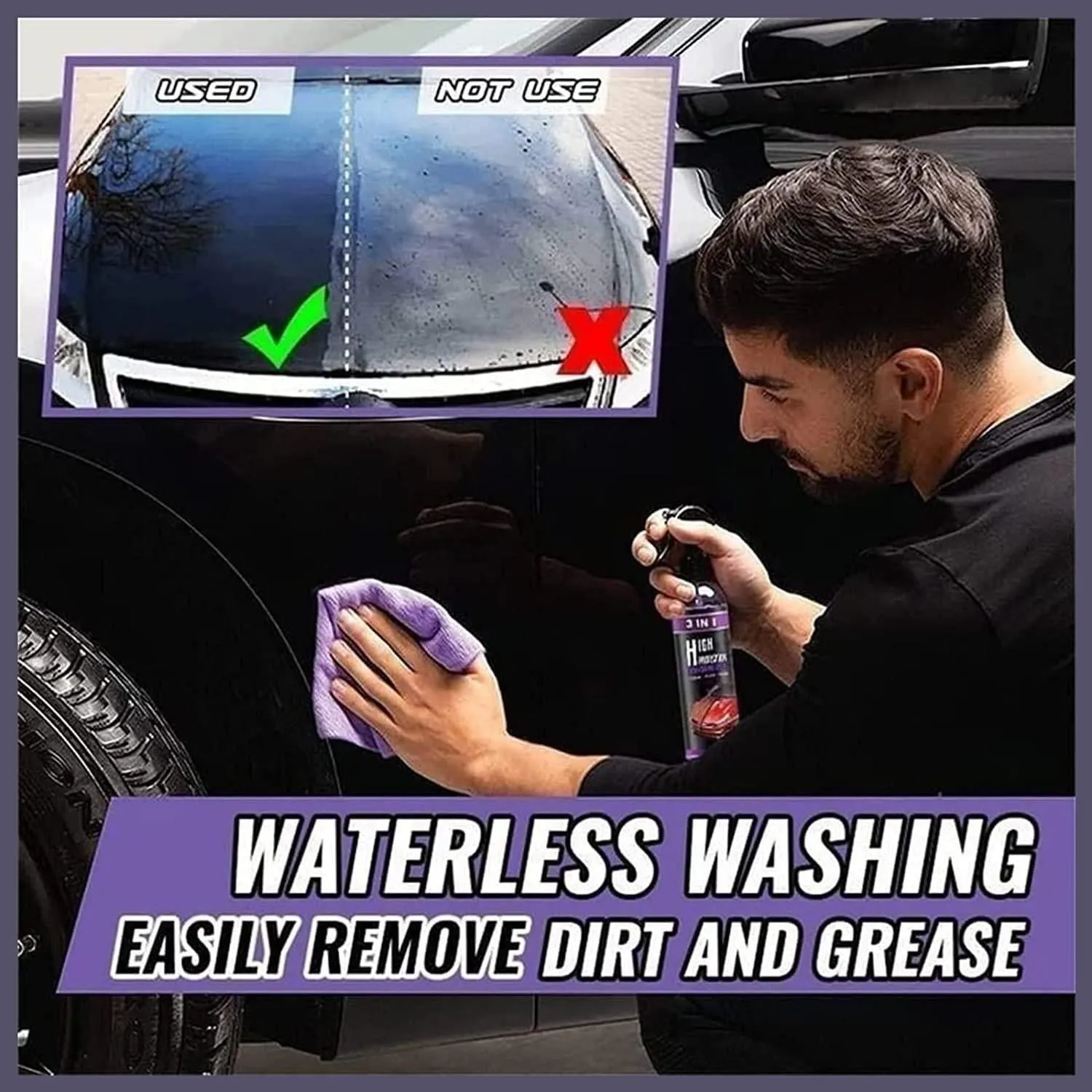 3 in 1 High Protection Quick Car Ceramic Coating Spray - Car Wax Polish Spray (Buy 1 Get 1)