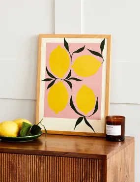 Anna Mörner Pink Lemons Print