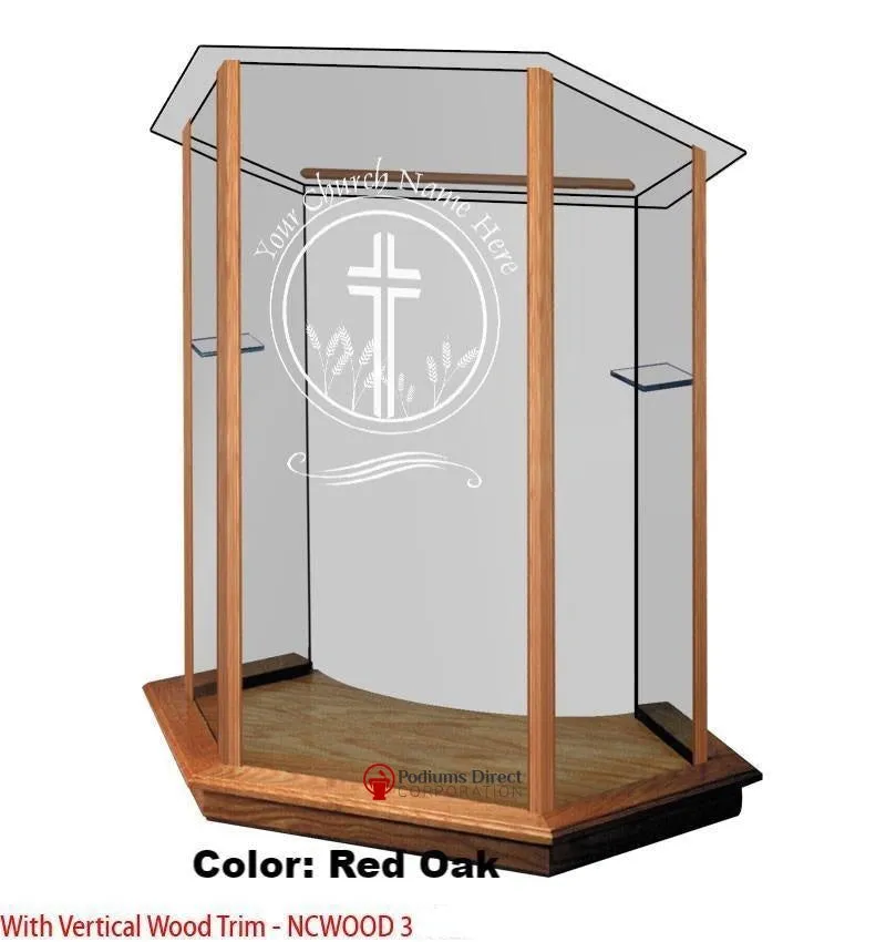 Glass Pulpit NC10/NC10G Prestige FOUNDATION -  FREE SHIPPING!