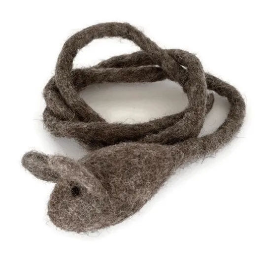 Long Tail Mouse Wool Cat Toy Teaser