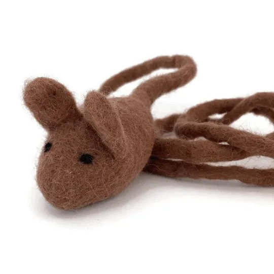 Long Tail Mouse Wool Cat Toy Teaser