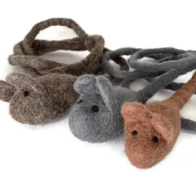 Long Tail Mouse Wool Cat Toy Teaser