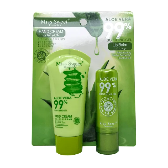 Miss Sweet Aloe Vera Hand Cream & Lip Balm - 20ml   3g