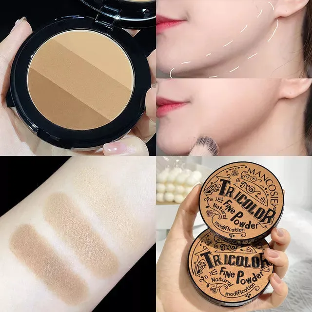 NEW Colors Oil-Control Facial Powder Powder Blusher Shadow Repair Brighten Concealer Foundations Makeup Powder Contour Palette