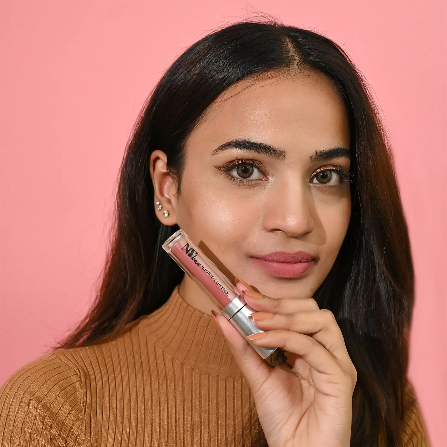 NY Bae Confessions of a Lip-a-holic Liquid Lipstick - More Shots 11 (4.5 ml) | Light Brown | Matte Finish | Built-in Primer | Enriched with Jojoba Oil | Highly Pigmented | Lasts Upto 12 Hours | Long lasting | Cruelty & Paraben Free