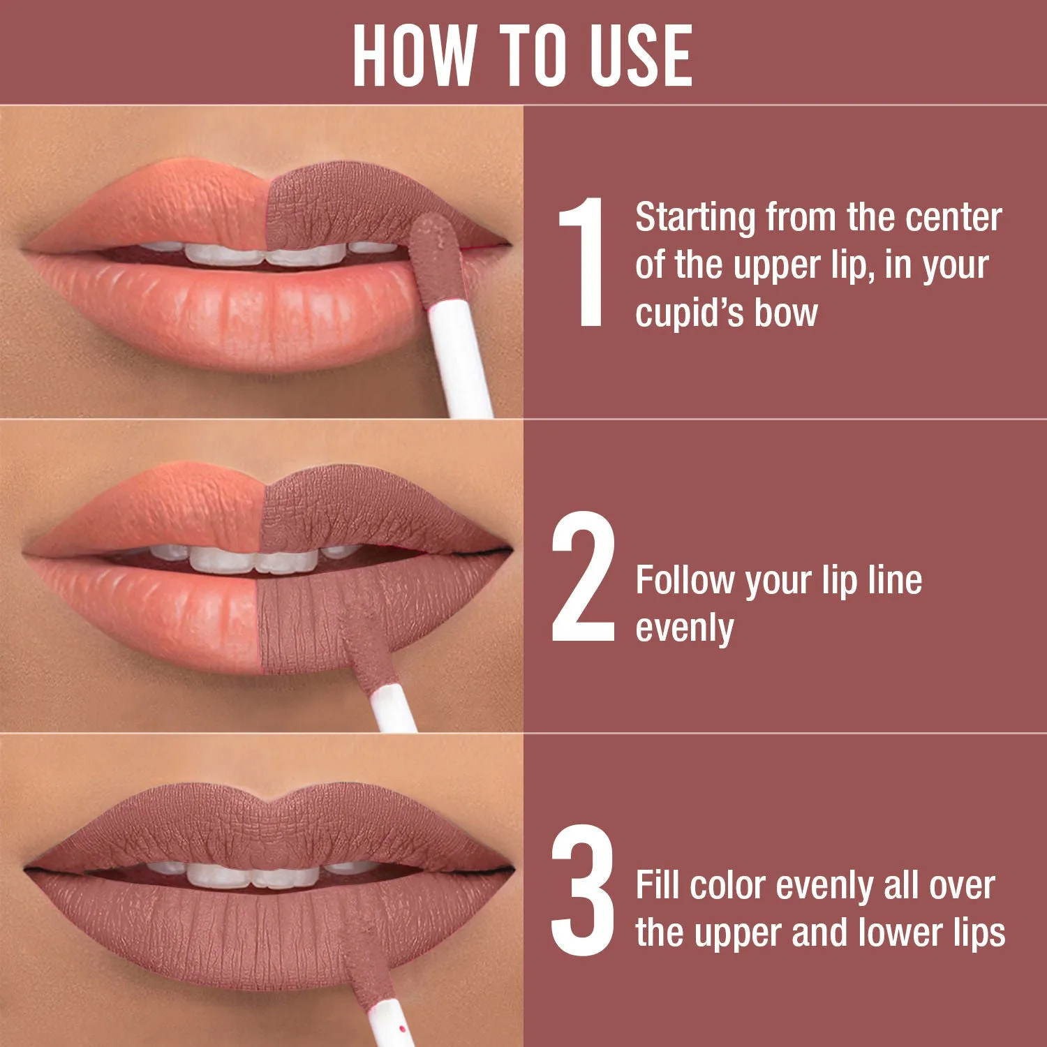 NY Bae Confessions of a Lip-a-holic Liquid Lipstick - More Shots 11 (4.5 ml) | Light Brown | Matte Finish | Built-in Primer | Enriched with Jojoba Oil | Highly Pigmented | Lasts Upto 12 Hours | Long lasting | Cruelty & Paraben Free