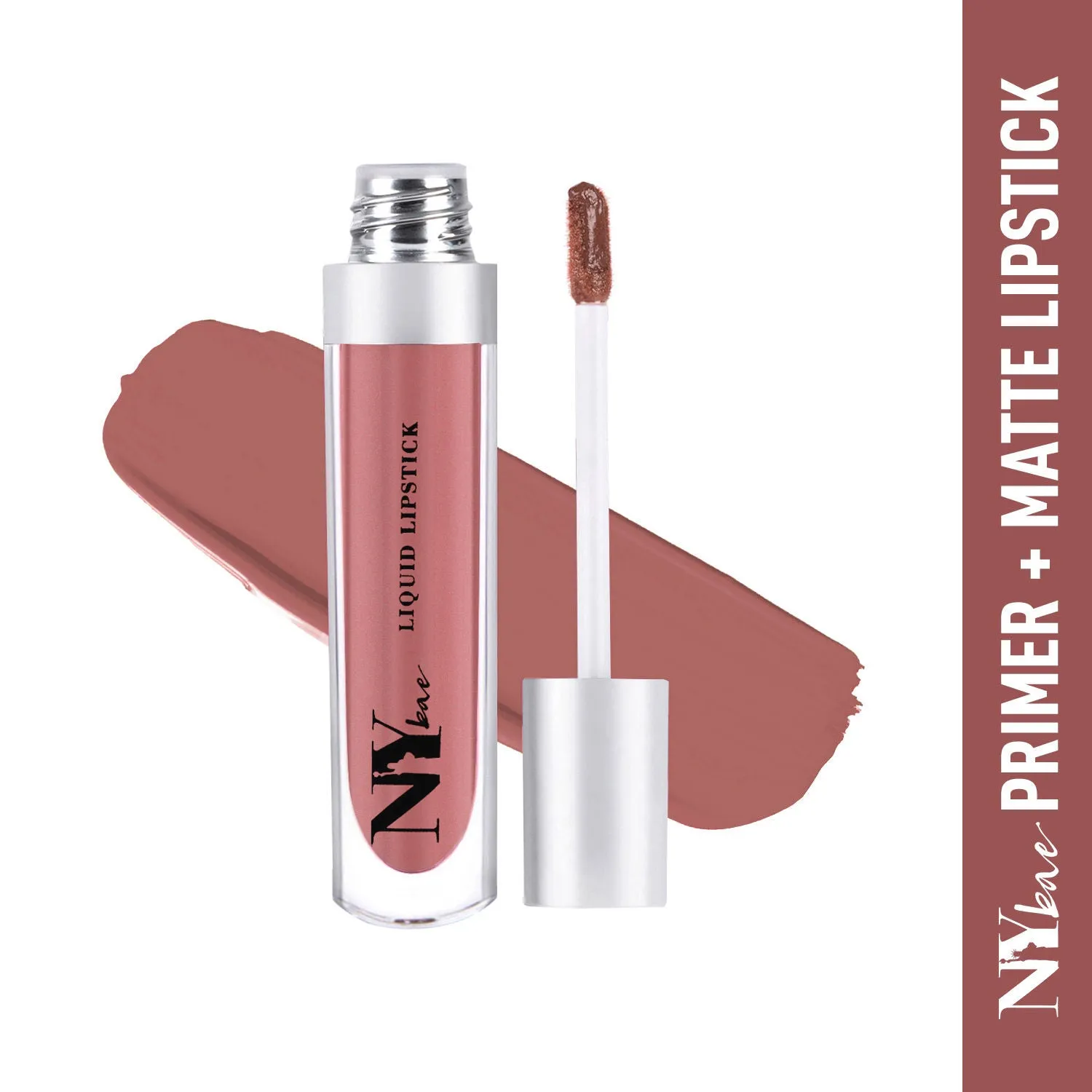 NY Bae Confessions of a Lip-a-holic Liquid Lipstick - More Shots 11 (4.5 ml) | Light Brown | Matte Finish | Built-in Primer | Enriched with Jojoba Oil | Highly Pigmented | Lasts Upto 12 Hours | Long lasting | Cruelty & Paraben Free
