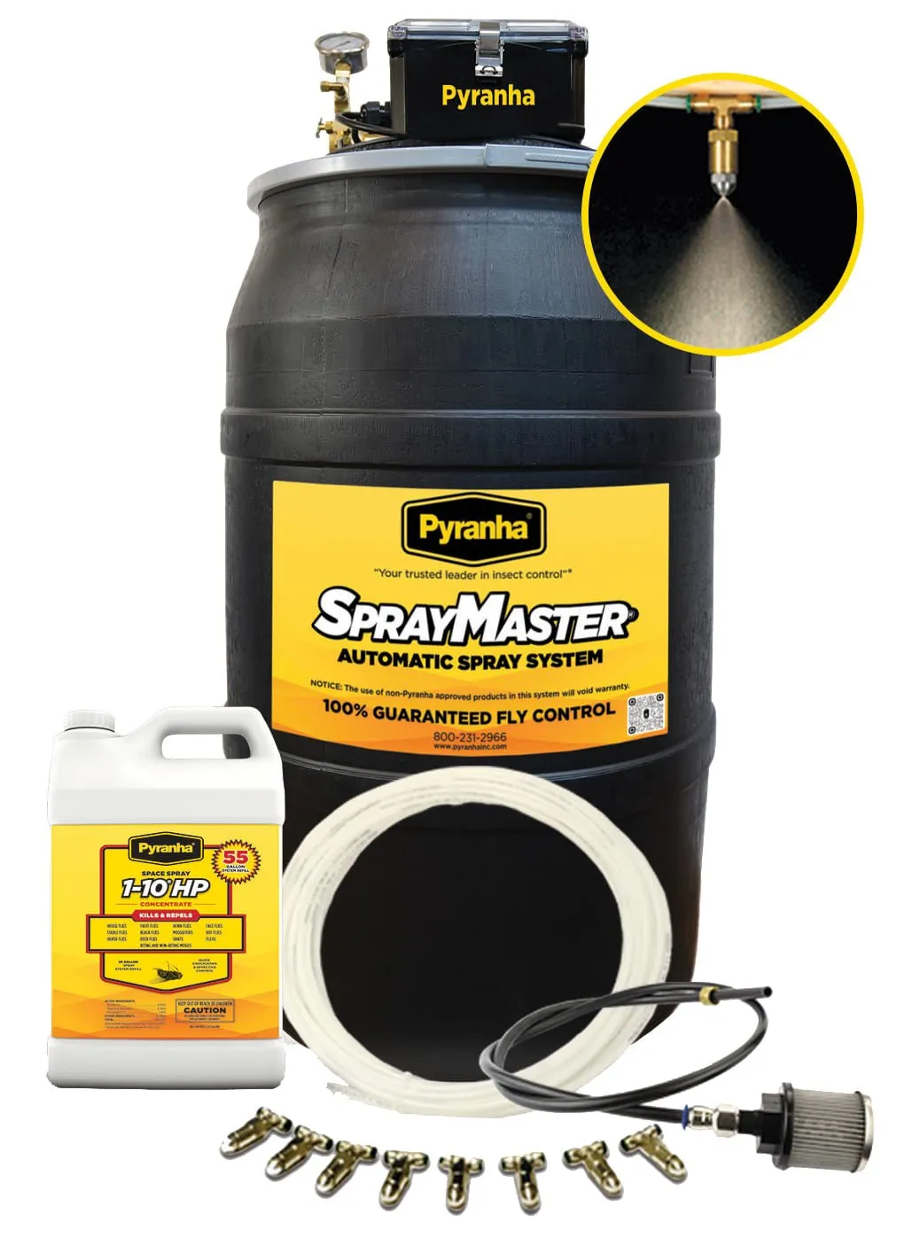 Pyranha SprayMaster Misting Barn Fly Spray System Kit