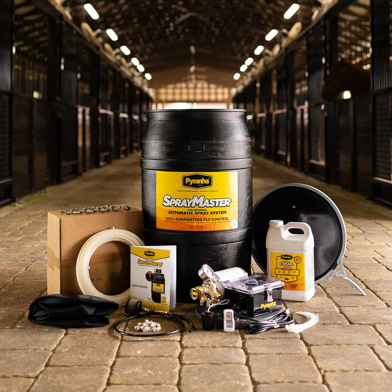 Pyranha SprayMaster Misting Barn Fly Spray System Kit