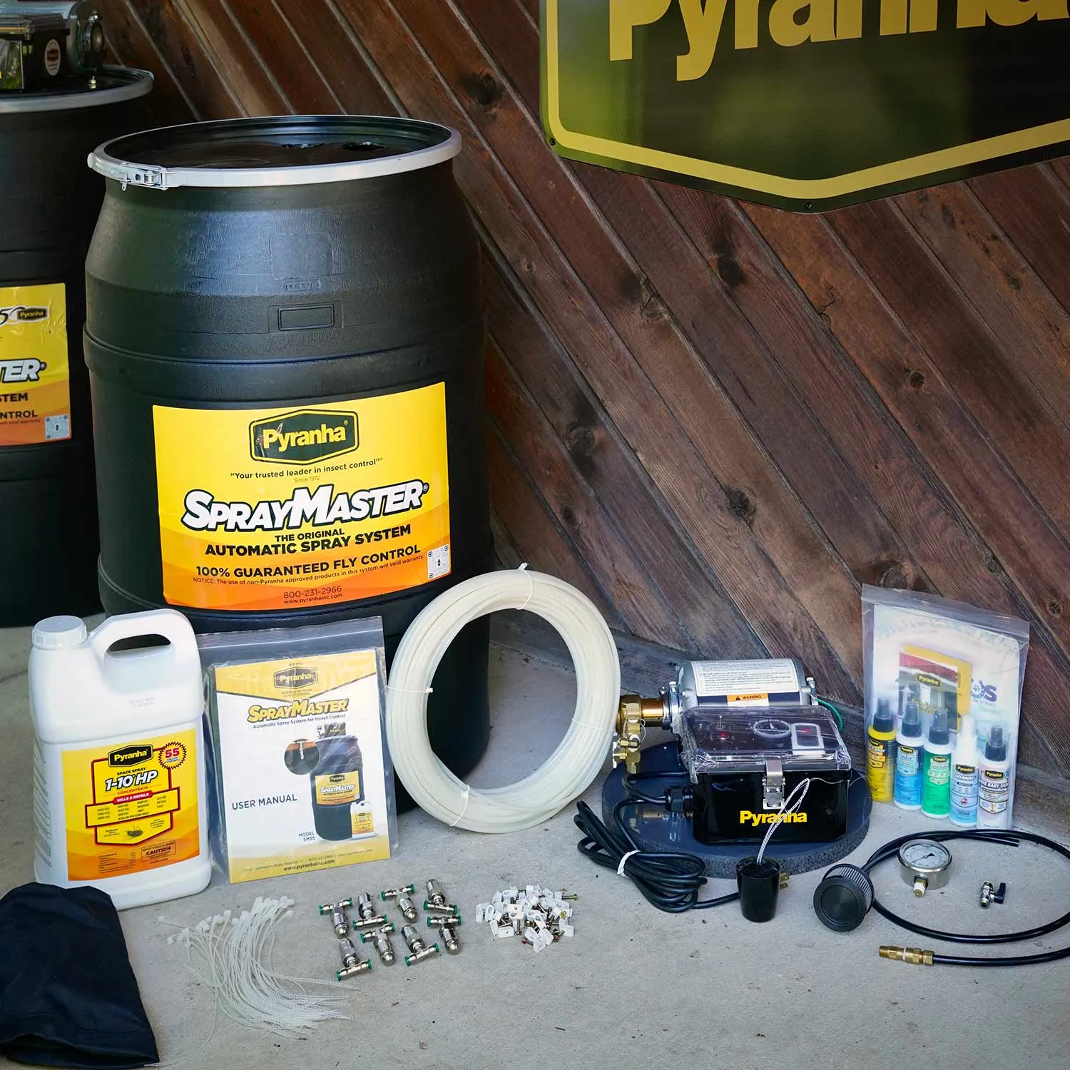 Pyranha SprayMaster Misting Barn Fly Spray System Kit