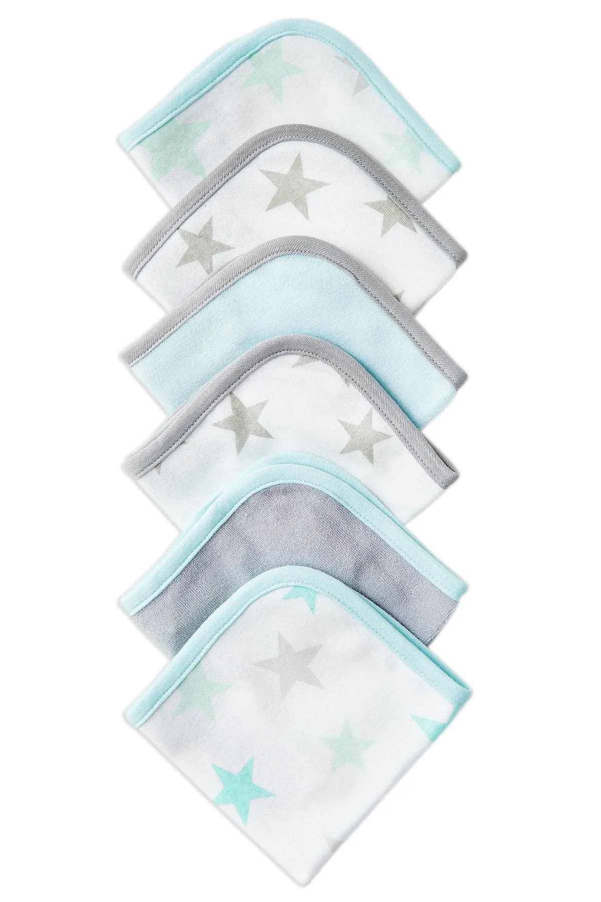 The Little Linen Company - Towelling Washers (6pk) - Skydream Teal