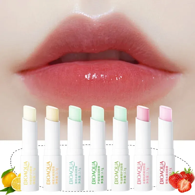 Toleet-Christmas/Thanksgiving Gift Winter Makeup Ideas Aloe Strawberry Lip Balm Is Not Easy To Fade Lipstick Peach Moisturizing Moisturizing Lasting Color and Moisturizing Lip Balm