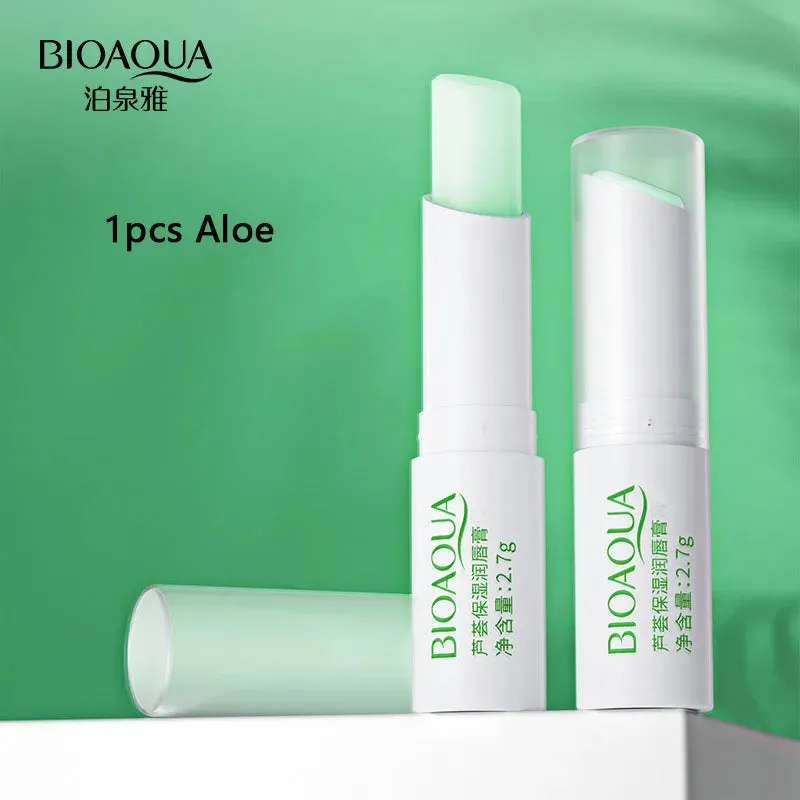 Toleet-Christmas/Thanksgiving Gift Winter Makeup Ideas Aloe Strawberry Lip Balm Is Not Easy To Fade Lipstick Peach Moisturizing Moisturizing Lasting Color and Moisturizing Lip Balm