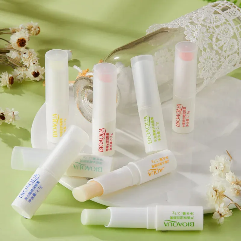 Toleet-Christmas/Thanksgiving Gift Winter Makeup Ideas Aloe Strawberry Lip Balm Is Not Easy To Fade Lipstick Peach Moisturizing Moisturizing Lasting Color and Moisturizing Lip Balm