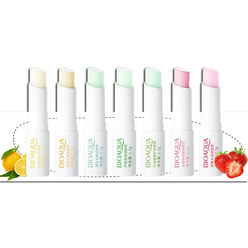 Toleet-Christmas/Thanksgiving Gift Winter Makeup Ideas Aloe Strawberry Lip Balm Is Not Easy To Fade Lipstick Peach Moisturizing Moisturizing Lasting Color and Moisturizing Lip Balm